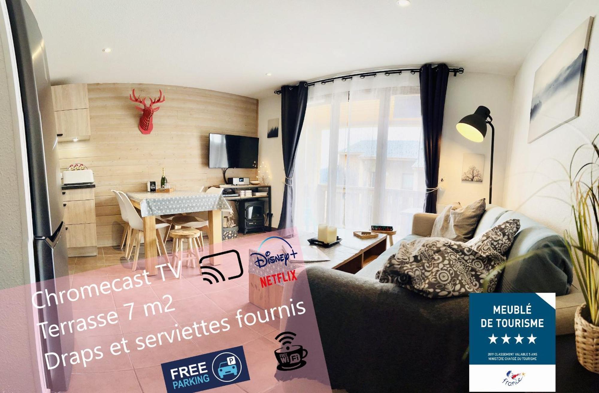 Lou Castelou - T3 Cosy - Chromecast Tv Apartment Les Angles  Exterior photo